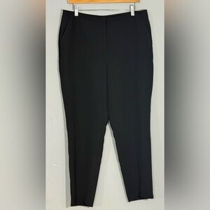 Chico’s Black Ankle Pants Sz2 Classic Stretch Trouser